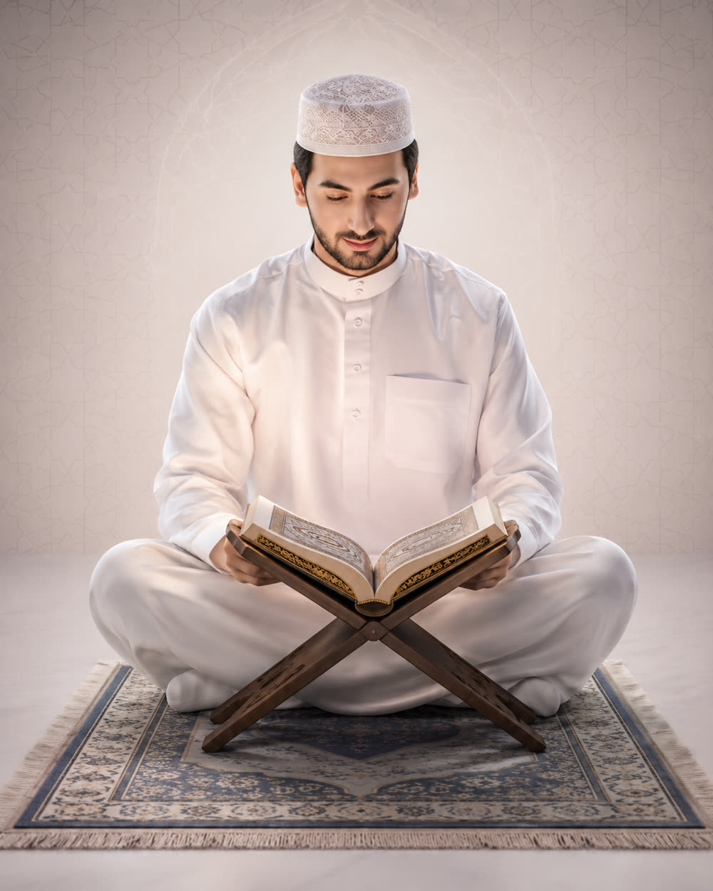 Qur'on tilovat qilayotgan o'quvchi